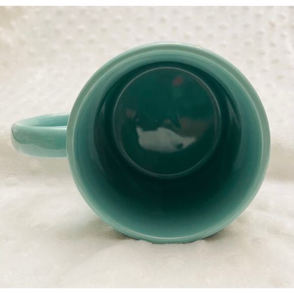 Hello Kitty Stars & Rainbow Letters 14oz Teal Ceramic Coffee Mug- NEW - Picture 5 of 6